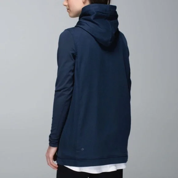 Lululemon Blissed Out Wrap Inkwell Blue Cardigan Wrap - Picture 2 of 16